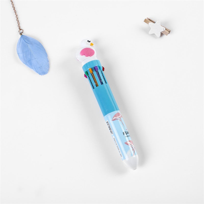 Wholesale Plastic 10-color Ballpoint Pen